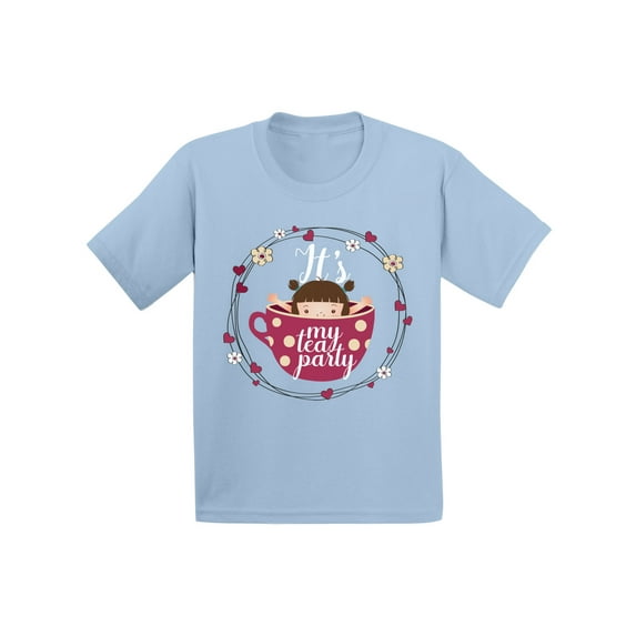 Awkward Styles Tea Party Shirt for Toddler Themed Party Little Girl in the Tea Cup T Shirt Cute Tea Cup Tshirt It's My Tea Party Tshirt Birthday Gifts for Girls Tea Cup Party