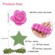 thumbnail image 2 of Uxcell 504pcs Cabezas de Rosa de Espuma 1" Flores Artificiales a Granel Sin Tallo con Hojas Perlas Diamantes para Manualidades DIY, Rojo Rosa, 2 of 5