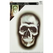 Skull Window Cling, Gray & Black, 11" x 17", Halloween by Way To Celebrate