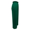 thumbnail image 6 of AWXNJUX Linen Pants Women Women's Elastic High Waisted Fashionable Wide Leg Pants With Slimming and Drapey Wide Leg Pants Pants Womens Womens Pants (Green2,L), 6 of 6