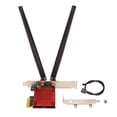 thumbnail image 1 of Accessoires Informatiques, Adaptateur Sans Fil de PCIe 3000Mbps Adaptateur Réseau Sans Fil C'est à Dire la Durabilité Prolongée, 1 of 12