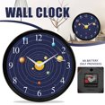 thumbnail image 2 of Universe Clock Creative Non-Ticking Planet Wall Clock for Home Living Room, 2 of 8