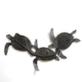 thumbnail image 2 of Stratton Home Decor S21051 Metal & Wood Carved Turtle Wall Decor - Blue & White, 2 of 5