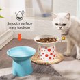 thumbnail image 4 of Cuencos elevados de cerámica para gatos, cuencos elevados para comida o agua, sin estrés, prevención de reflujo, aptos para lavavajillas y microondas, sin plomo ni cadmio, 4 of 7