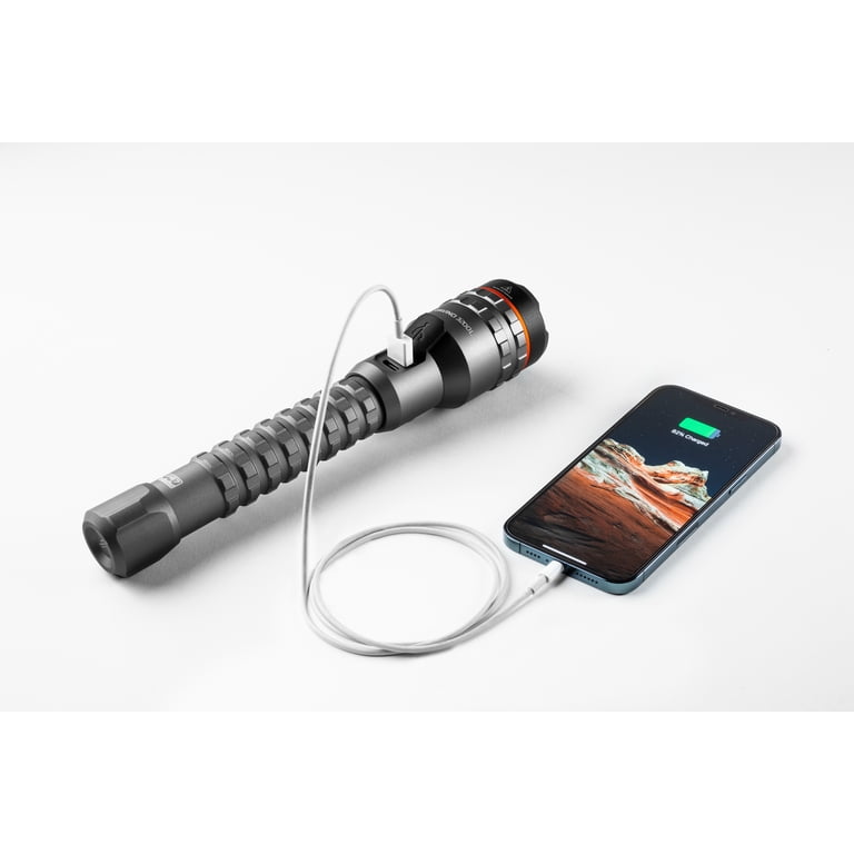 nebo davinci 3200 lumen flashlight NEBO Davinci 3200 Lumen LED Gray Rechargeable Handheld Flashlight