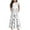 White, variant on NaWent Girls Maxi Dress Short Sleeve Casual Long Floral Print Dresses with Pockets 6-12 Years White 12 Years