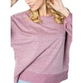 thumbnail image 6 of Fashion Mauve Knit Open Back Long Sleeve Top, 6 of 6