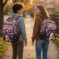 thumbnail image 3 of HELLHERO Capybara Cherry Blossom Design School Backpacks with Adjustable Padded Straps Large Capacity Zaino per ragazze, Ergonomic 17 Inch Kids Backpacks for Back to School Elementary School, 3 of 6