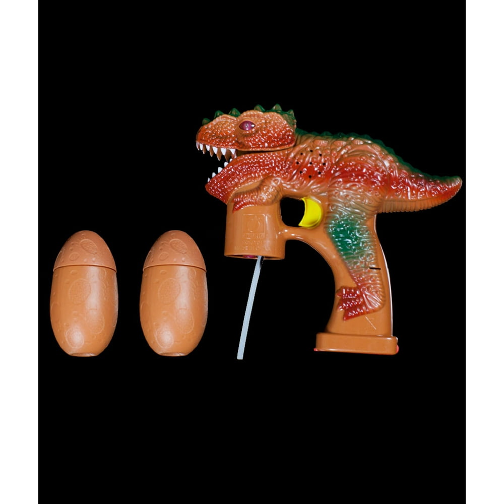 Novelty Light Up Toy Dinosaur LED Bubble Gun