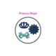 thumbnail image 2 of Horquillas para el cabello Beauty Town con forma de princesa para niños y mujeres Color mar, 2 of 2