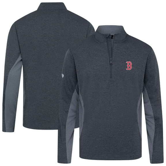 Men's Levelwear Navy Boston Red Sox Waffle Insignia 2.0 Quarter-Zip Pullover