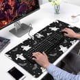 thumbnail image 2 of Long Mouse Pads for Desk,Halloween Ghost Bat Star Pattern Desk Mats on Top Of Desks, Desk Mouse Pad Extra Large with 3mm Non-Slip Base and Stitched Edge for Gaming,Office,Work,Home 31.5x15.7in, 2 of 5