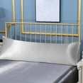 thumbnail image 6 of [Pillowcase]-Ultra Soft and Silky Satin Body Pillowcase, Luxury and Chill Long Pillow Cover for Hair and Skin, 20" x 54", Silver Gray, 6 of 6