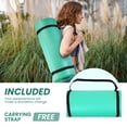 thumbnail image 5 of Fitvids Extra Thick 71"x24" Non-Slip Exercise & Yoga Mat, 1" High-Density Foam, Double-Sided Grip, Moisture-Proof, Lightweight with Straps, 5 of 6