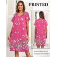 thumbnail image 3 of Ekouaer House Dresses for Women with Pockets Button Down Nightgowns Plus Size Moo Moos Mumu Dresses, 3 of 6