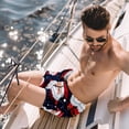 thumbnail image 2 of luoweisi Men's Beach Shorts Quick Dry Swim Trunks with Mesh Lining Christmas Santa Claus L, 2 of 5