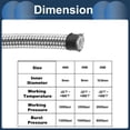 thumbnail image 4 of Unique Bargains AN6 Fuel Line Kit 12ft Vacuum Hose Automotive Fuel Hose with Adapters 1 Set, 4 of 7
