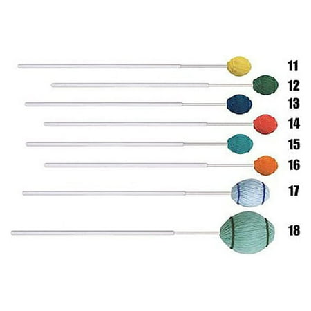 Mike Balter Ensemble Series Fiberglass Marimba Mallets 15 Aqua Yarn Soft