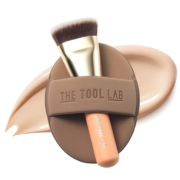 Set de maquillaje THE TOOL LAB All Day Fitting Duo con brocha y esponja