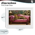thumbnail image 4 of Stupell Industries Art Deco Exotic Lounging Leopard White Framed Print Under Glass, 20 x 14, by Tina LeCour, 4 of 8