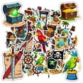 thumbnail image 3 of 35pcs-50pcs Pirate Stickers Treasure Chest Stickers Adventure Kids Stickers for Suitcase Laptop Guitar, 3 of 9