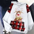 thumbnail image 5 of Pntutb Christmas Plaid Print sudadera gráfica para mujer moda Casual manga larga pulóver sudadera tops camisa blusa Pntutb Pntutb-3405, 5 of 5