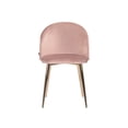 thumbnail image 1 of Silla Jonotla velvet pata cobre - Rosa Gaia Herbs Contemporáneo, 1 of 7