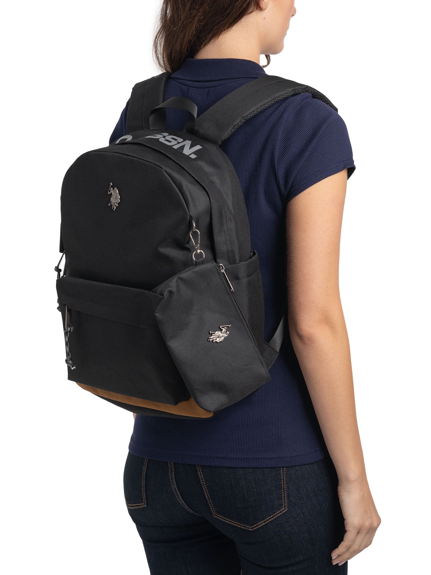 U.S. Polo Assn. Navy Backpack - 20L Capacity - Walmart.com