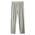 thumbnail image 4 of Dresfit Workout Pants for Woman Quick Dry Breathable Running Pants Spring Summer Ice Silk Beeswan Pants for Women Over 50 Lounge Straight Leg Trousers Khaki 2XL, 4 of 4
