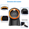thumbnail image 4 of Lector Código Barras Omnidireccional 1d/2d/qr Usb Scanner, 4 of 4