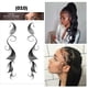 thumbnail image 5 of Etiqueta engomada del tatuaje del borde del pelo negro 10 estilos Etiqueta temporal DIY Peinado Natural Likrtyny  Cuidado Belleza, 5 of 8