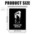 thumbnail image 2 of Bigfoot Shower Curtains Bigfoot Footprint Waterproof Bathroom Curtains with Hooks, Unique I Want to Believe Themed Bathroom Decor, 2 of 7