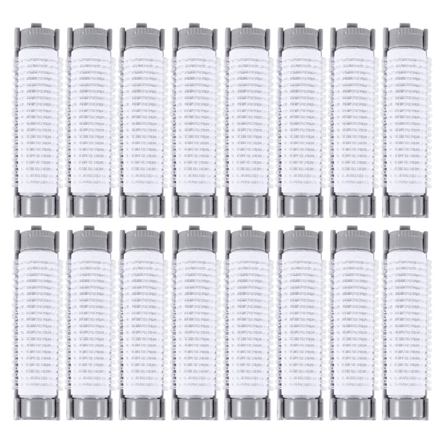 Miangastore Frange Rouleau Gris Plastique 20 Pcs 3.1X0.5X0.5In