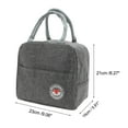 thumbnail image 5 of Unique Bargains 1 Pc Durable Zipper Lunch Bag Gray, 5 of 5