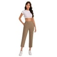 thumbnail image 3 of qucoqpe Womens Yoga Capri Pants High Waist Capri Leggings with Pockets Wide Leg Crop Exercise Workout Summer Pants, 3 of 5