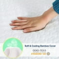 thumbnail image 3 of 4 Inch Memory Foam Mattress Topper King Mattress Topper with Bamboo Cover,White, 3 of 6