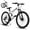 White, variant on Ecarpat 26 Inch Folding Mountain Bike, 21 Speed Full Suspension Bicycle Dual Disc Brake, Durable Steel Fold Bike for Women and Man