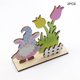 thumbnail image 4 of Adornos de madera de conejo Decoraciones de Pascua Exquisitas Multicolor dibujos animados Scrapbooking Crafts Accesorios Kits de bricolaje para adultos 2 PCS tholdsy HA028585-00, 4 of 7