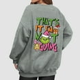 thumbnail image 4 of Women’S Christmas Sweatshirt Long Sleeve Christmas Tree Graphic Funny Cute Xmas Crewneck Pullover Light Gray XXL, 4 of 5