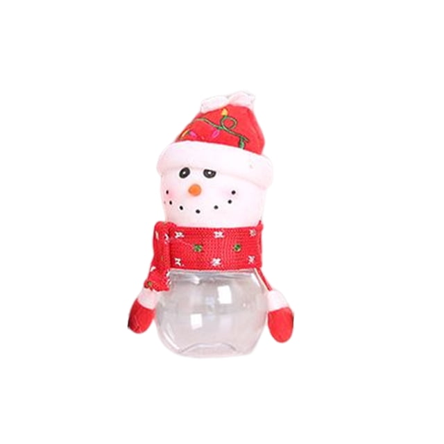 Caja de regalo, caja de dulces, decoración de Navidad, árbol de juguete de chico multiusos, colgante, lata de azúcar, adorno para el hogar, Kits de decoración para fiestas Muñeco de nieve Advancent HA070789-02