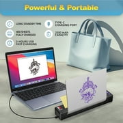 Wireless Tattoo Transfer Stencil Printer, Rechargeable Tattoo Printer, Artists & Beginner Friendly, Portable 1.3lb Tattoo Thermal Copier Printer Compatible with Android, iOS & Windows