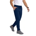 thumbnail image 2 of Pull on Pants for Men Sweatpants with Zipper Pockets - Lightweight Athletic Joggers for Workout, Running, Gym, Track, Casual Wear Navy 3XL, 2 of 9
