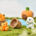 thumbnail image 4 of Desktop Decorations-7Pc Miniature Cake Topper Decorative Fairys Garden Statue Tabletop Decoration Carrot, 4 of 7