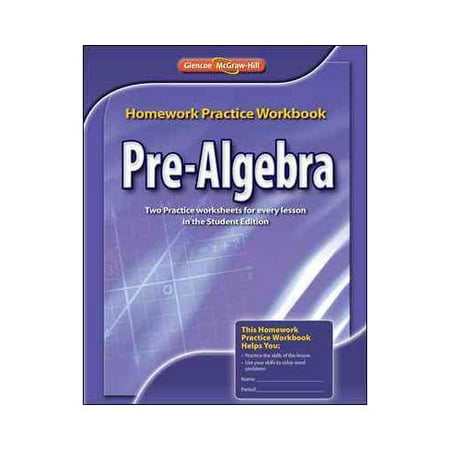 pre algebra homework practice workbook