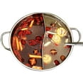 thumbnail image 2 of MGFED Stainless Steel Shabu Hot Pot with Divider for Induction Cooktop and Gas Stove, Without Cover, 2 of 2