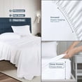 thumbnail image 3 of Superior Gina Organic Cotton Extra Deep Bed Sheet Set, Twin XL, White, 3 of 7