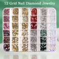 thumbnail image 3 of 8 Ab Nail Rhinestones Gemas Nail Art Diamante Moda Glitter Diy Joyas Encantos, 3 of 5