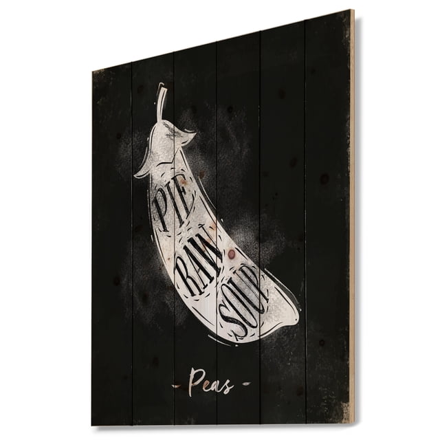 Design Art - Schéma de Découpe de Pois à la Craie