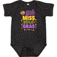 thumbnail image 3 of Inktastic Little Miss Mardi Gras with Crown and Dots Girls Baby Bodysuit, 3 of 5