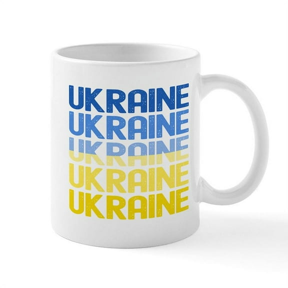 CafePress - Ukraine Mugs - 11 oz Ceramic Mug - Novelty Coffee Tea Cup